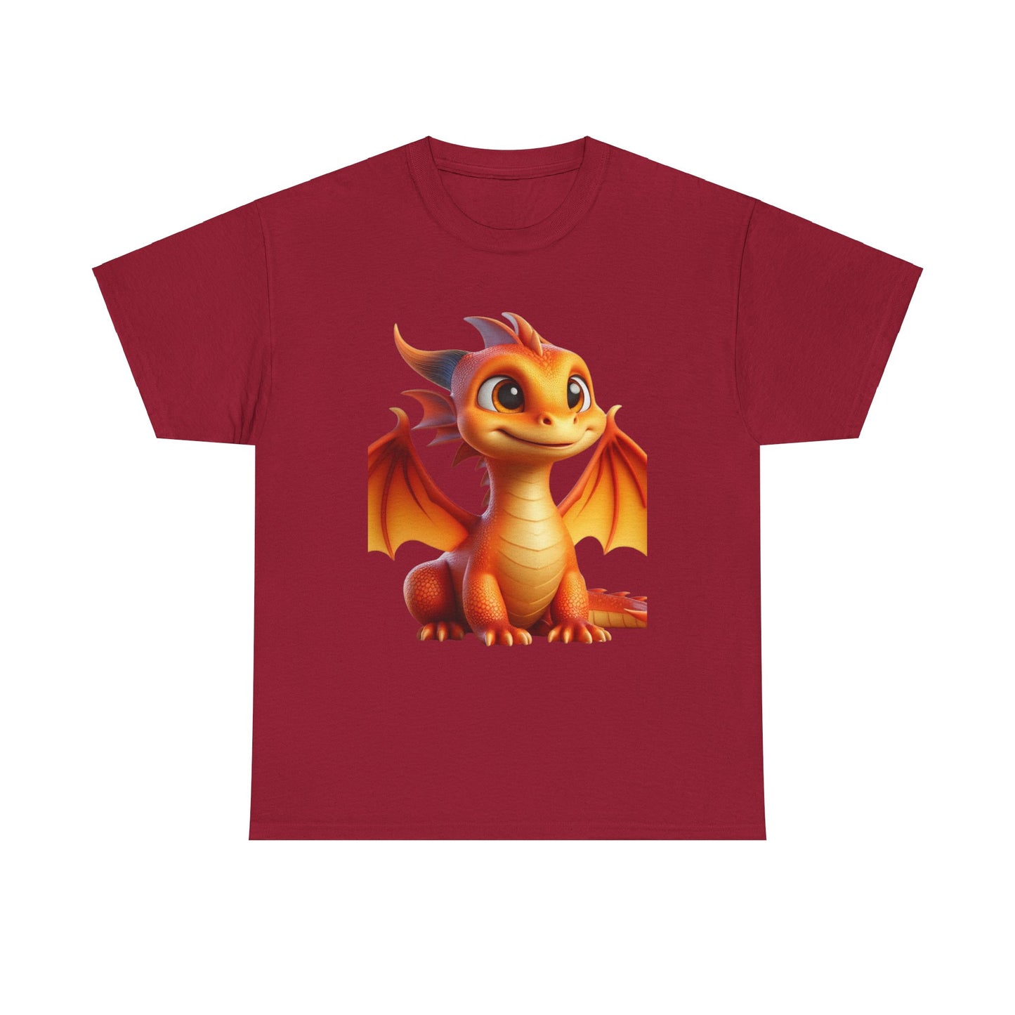 Orange Baby Dragon - Ethically Harvested Cotton Tee