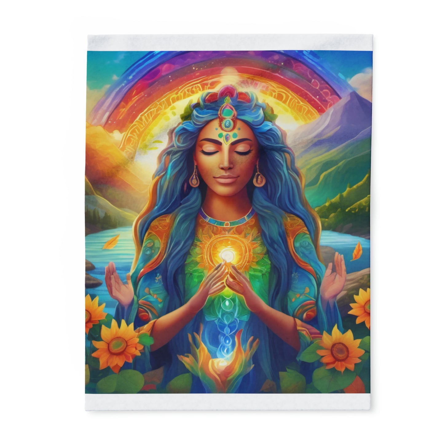 Be Light Goddess - Gratitude Arctic Fleece Blanket