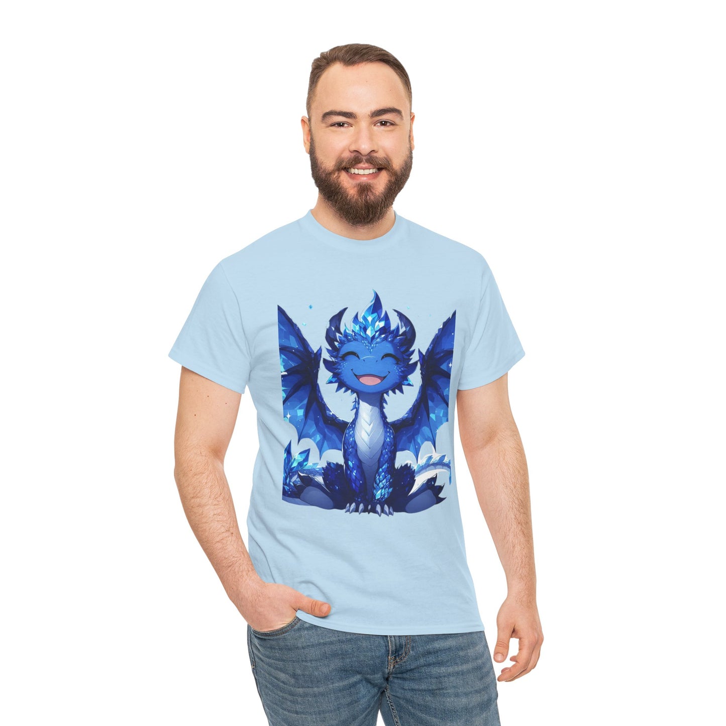 Sapphire Baby Dragon - Ethically Harvested Cotton Tee