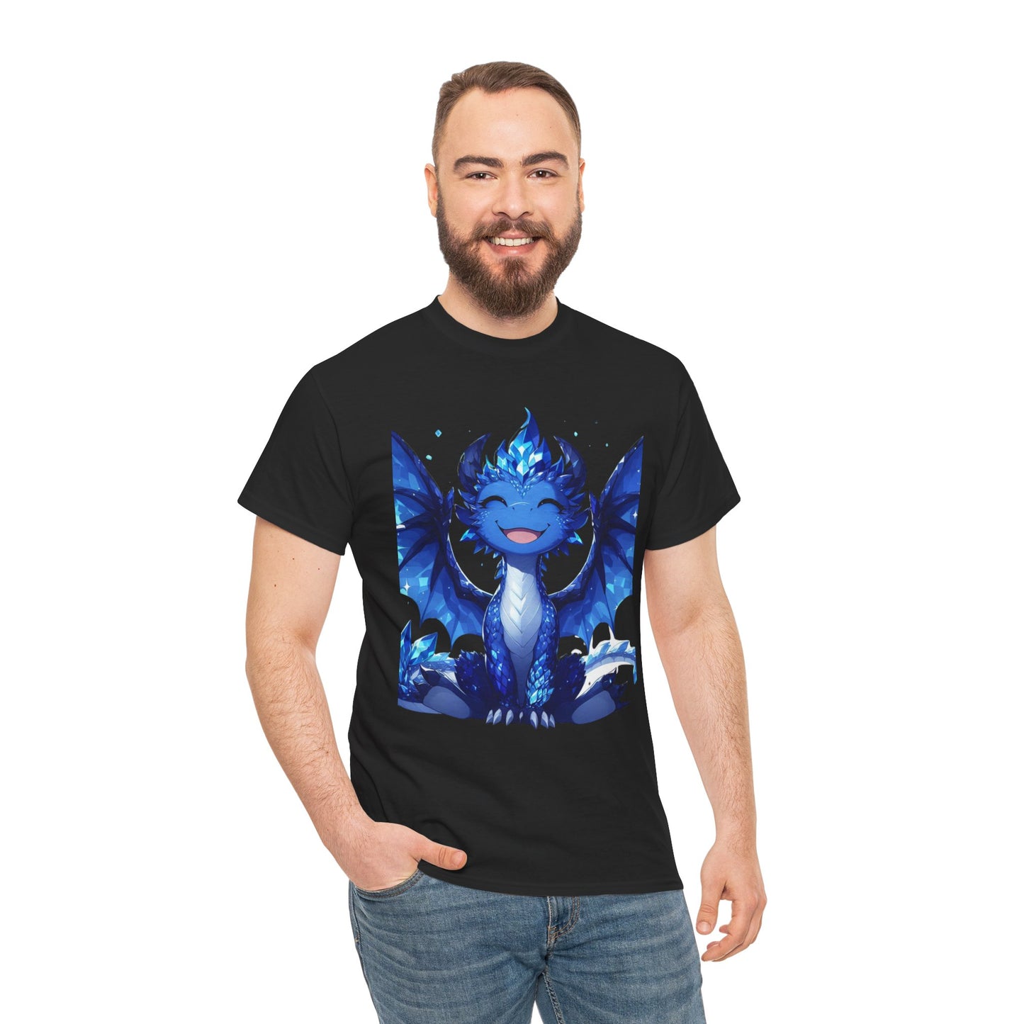 Sapphire Baby Dragon - Ethically Harvested Cotton Tee