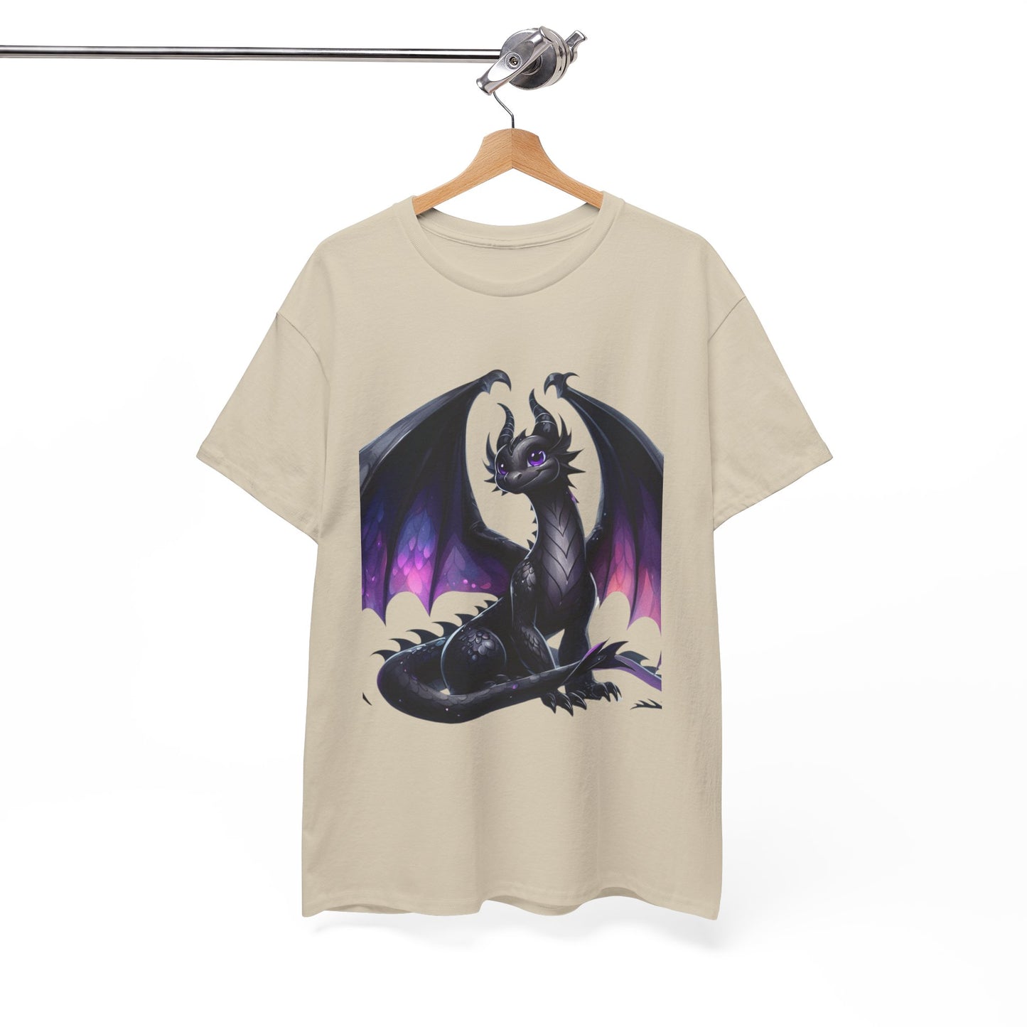 Violet Black Baby Dragon - Ethically Harvested Cotton Tee