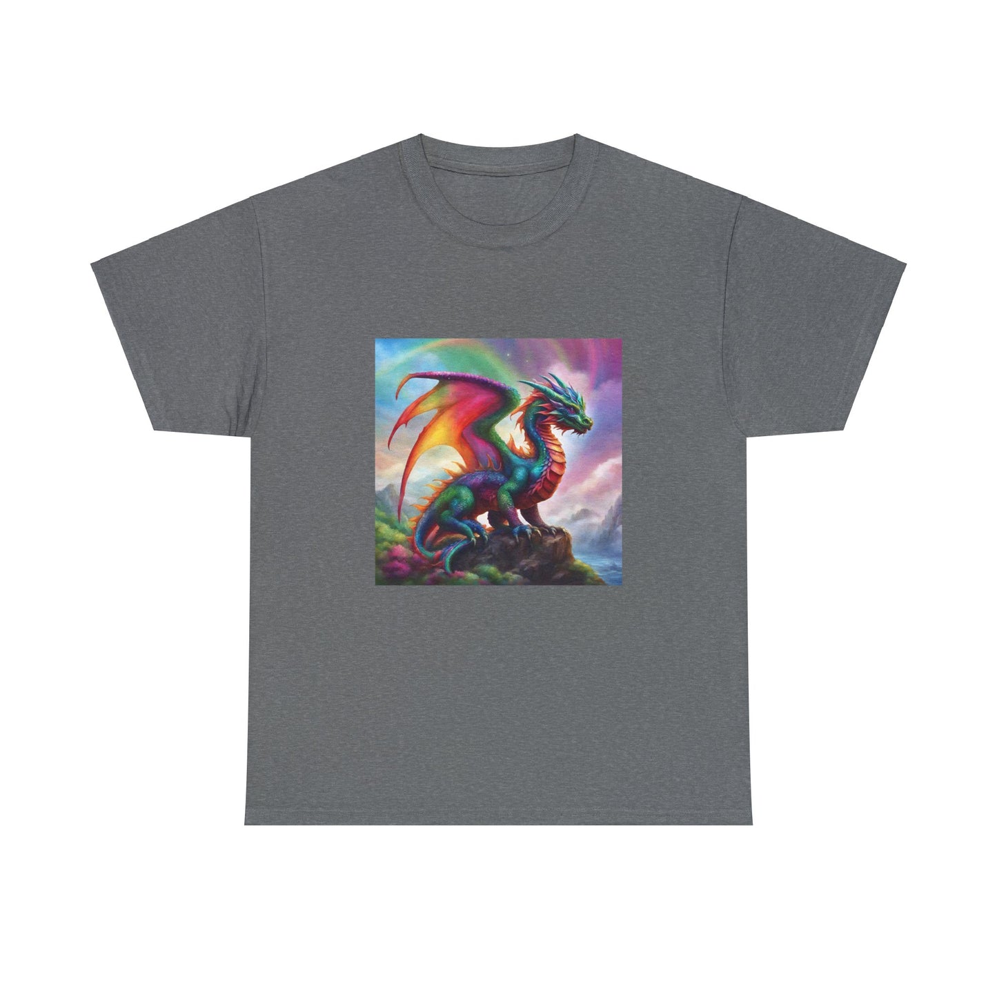 Rainbow Dragon of Lemuria - Ethically Harvested Cotton Tee