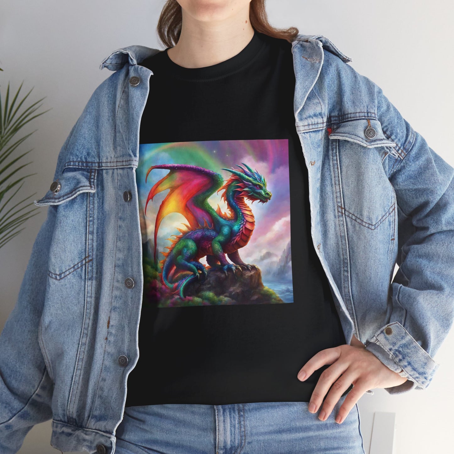 Rainbow Dragon of Lemuria - Ethically Harvested Cotton Tee