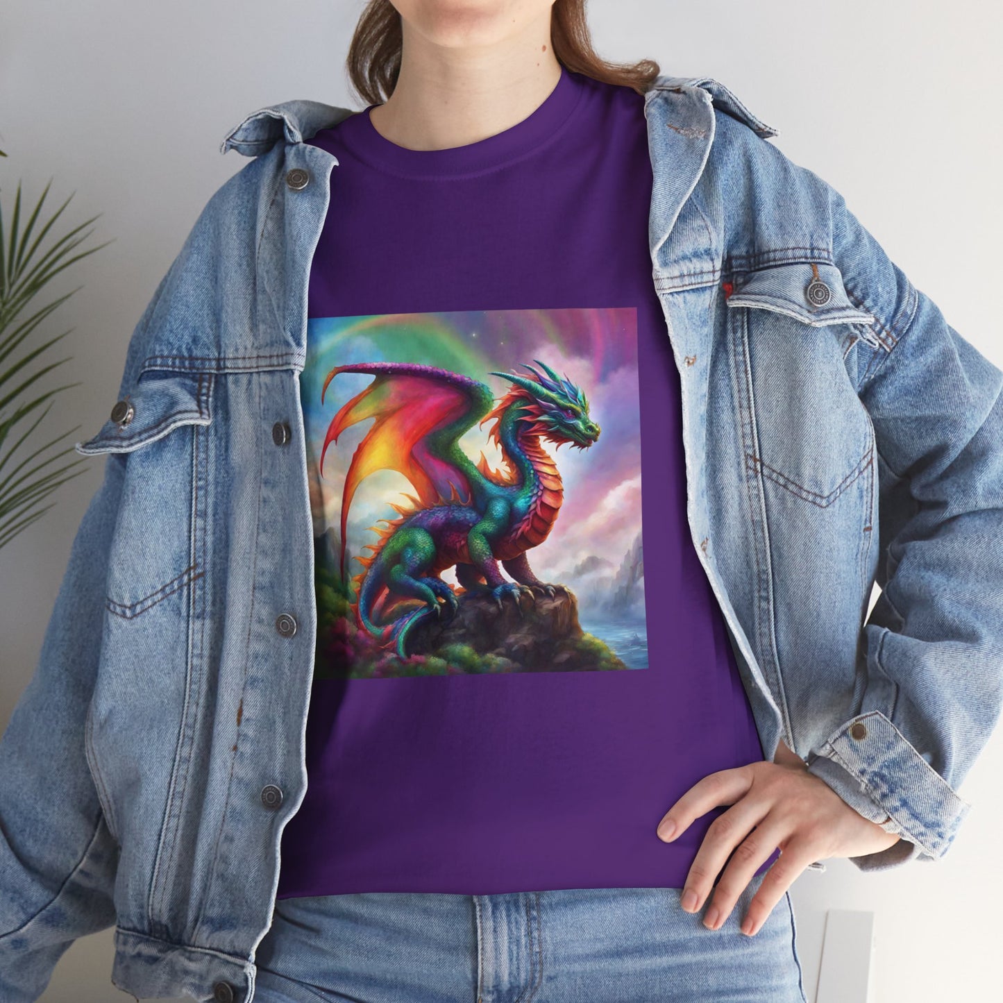 Rainbow Dragon of Lemuria - Ethically Harvested Cotton Tee