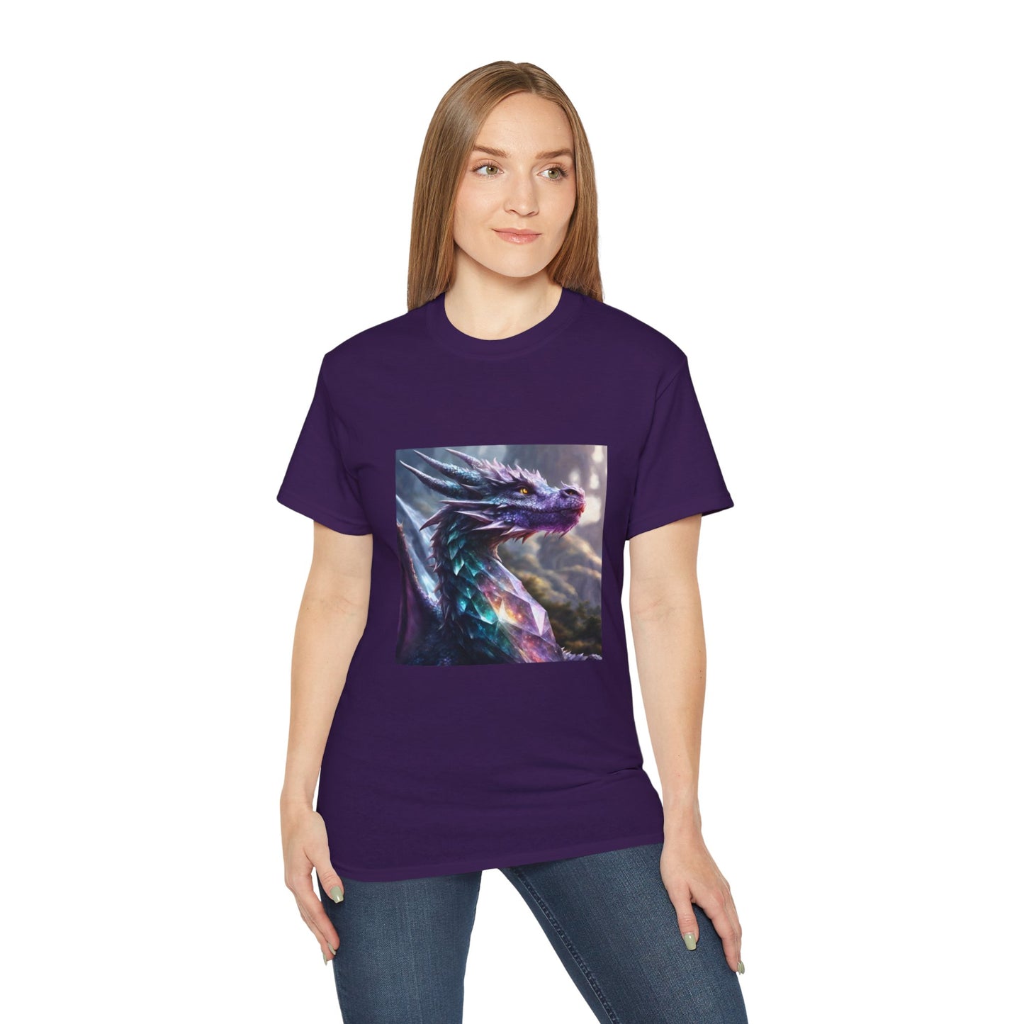 Crystal Reiki Dragon - Ethically Harvested Cotton Tee