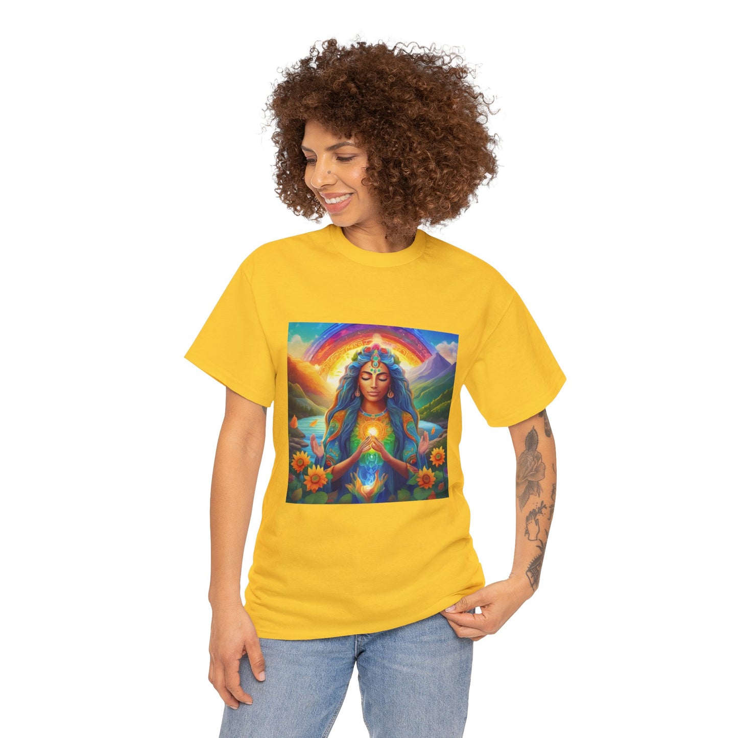 Be Light Goddess - Gratitude Ethically Harvested Cotton Tee