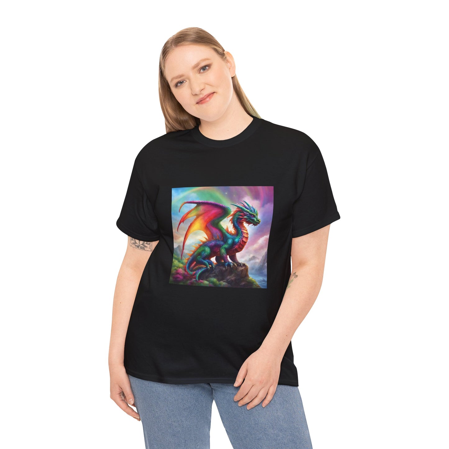 Rainbow Dragon of Lemuria - Ethically Harvested Cotton Tee