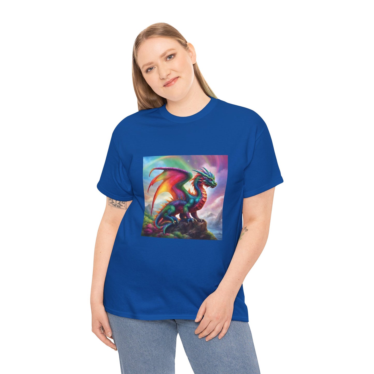 Rainbow Dragon of Lemuria - Ethically Harvested Cotton Tee