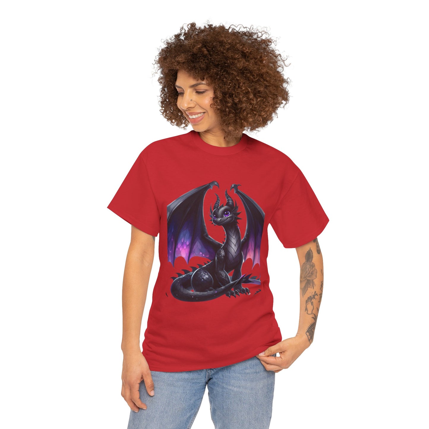 Violet Black Baby Dragon - Ethically Harvested Cotton Tee