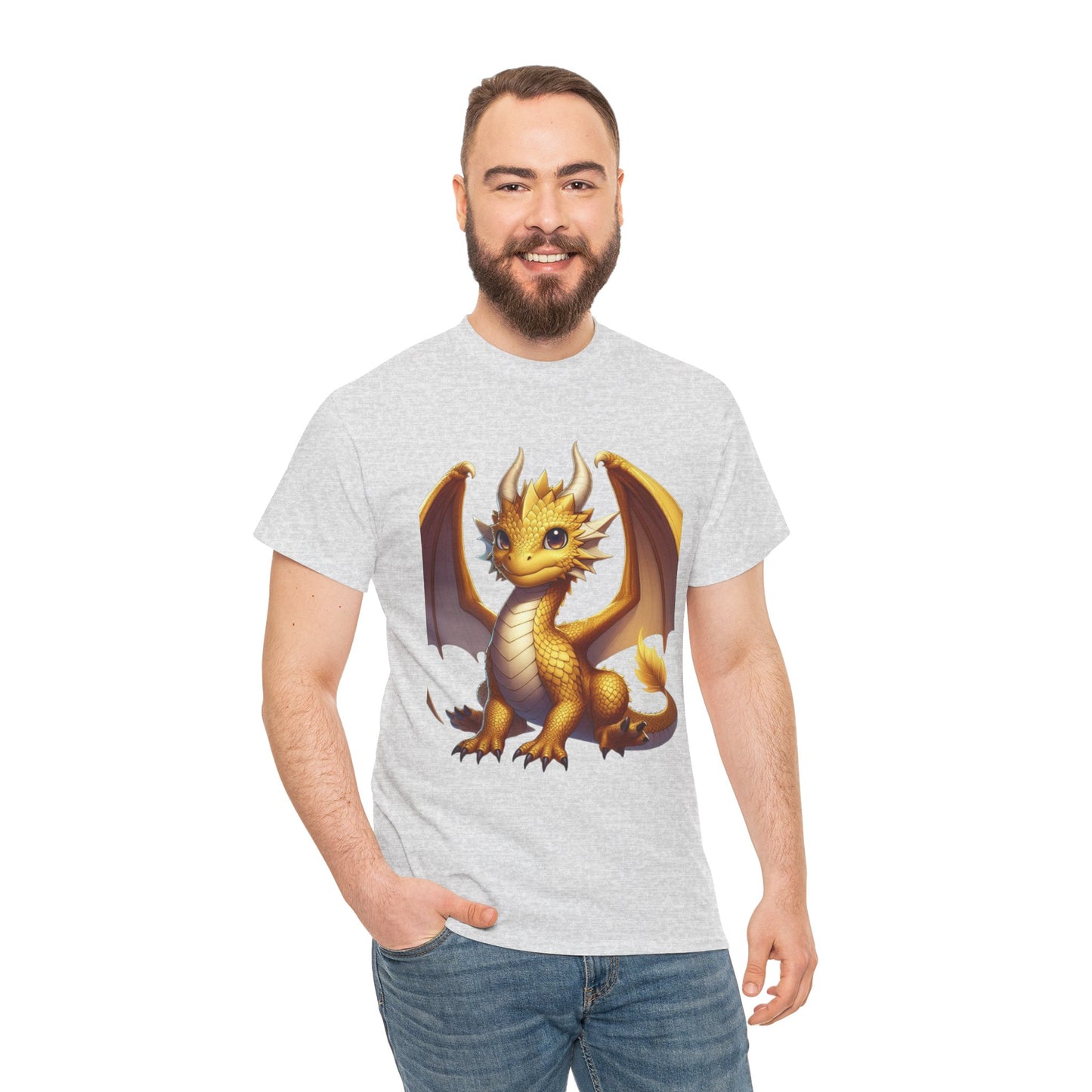 Golden Baby Dragon - Ethically Harvested Cotton Tee