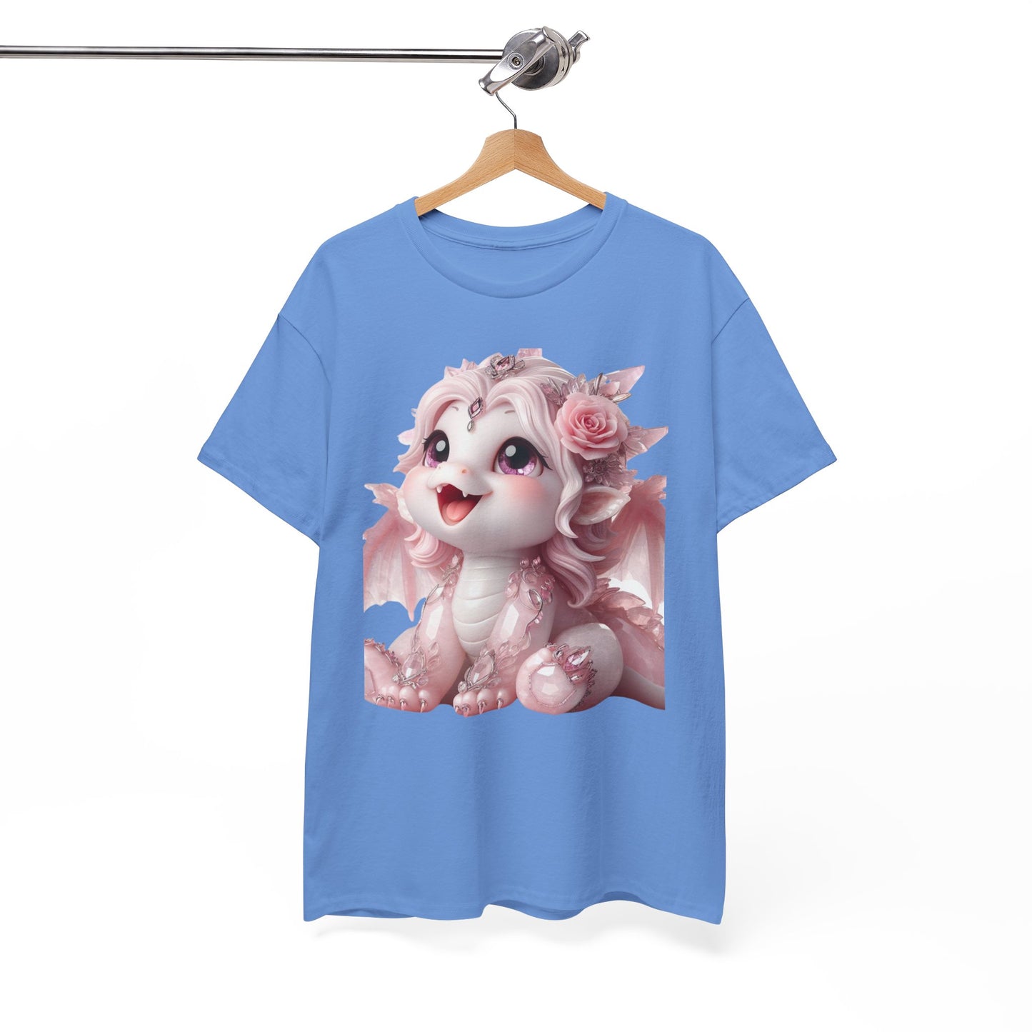 Rose Quartz Baby Dragon - Ethically Harvested Cotton Tee