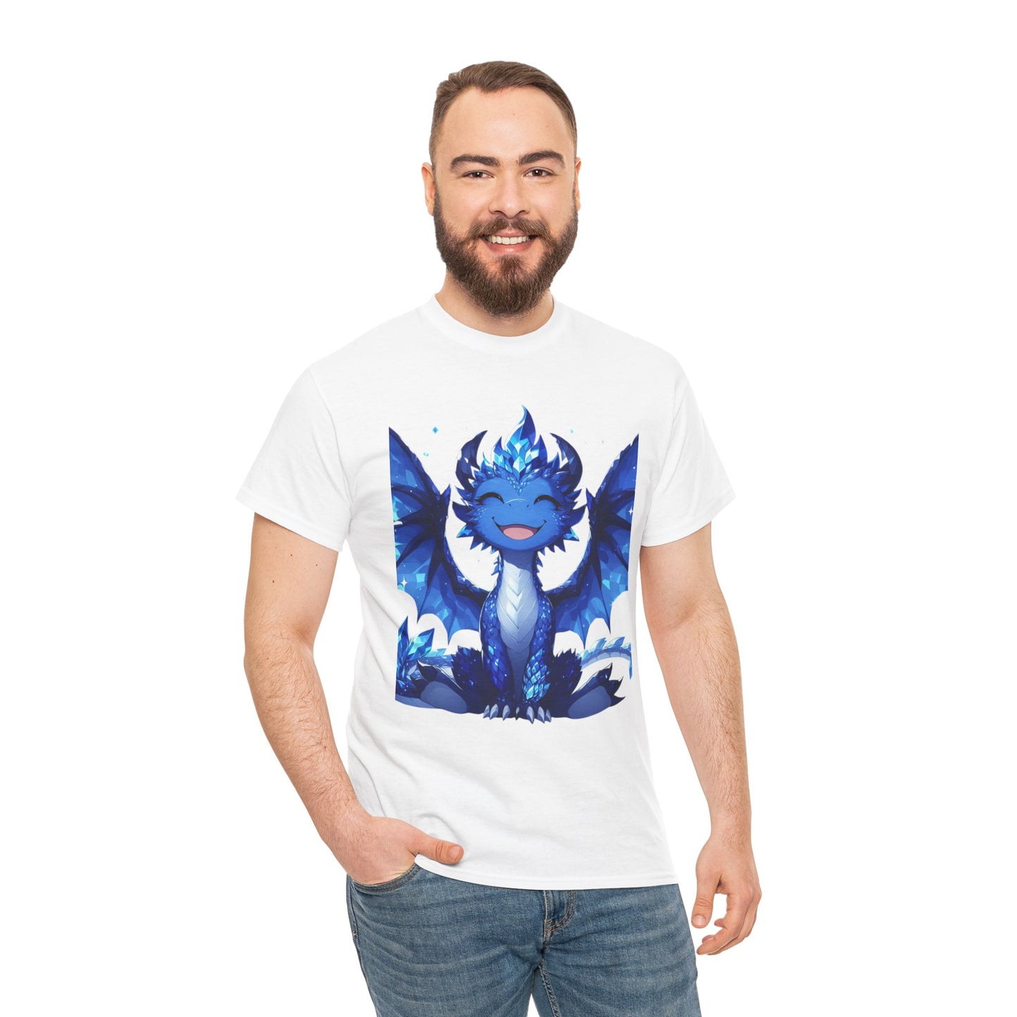 Sapphire Baby Dragon - Ethically Harvested Cotton Tee