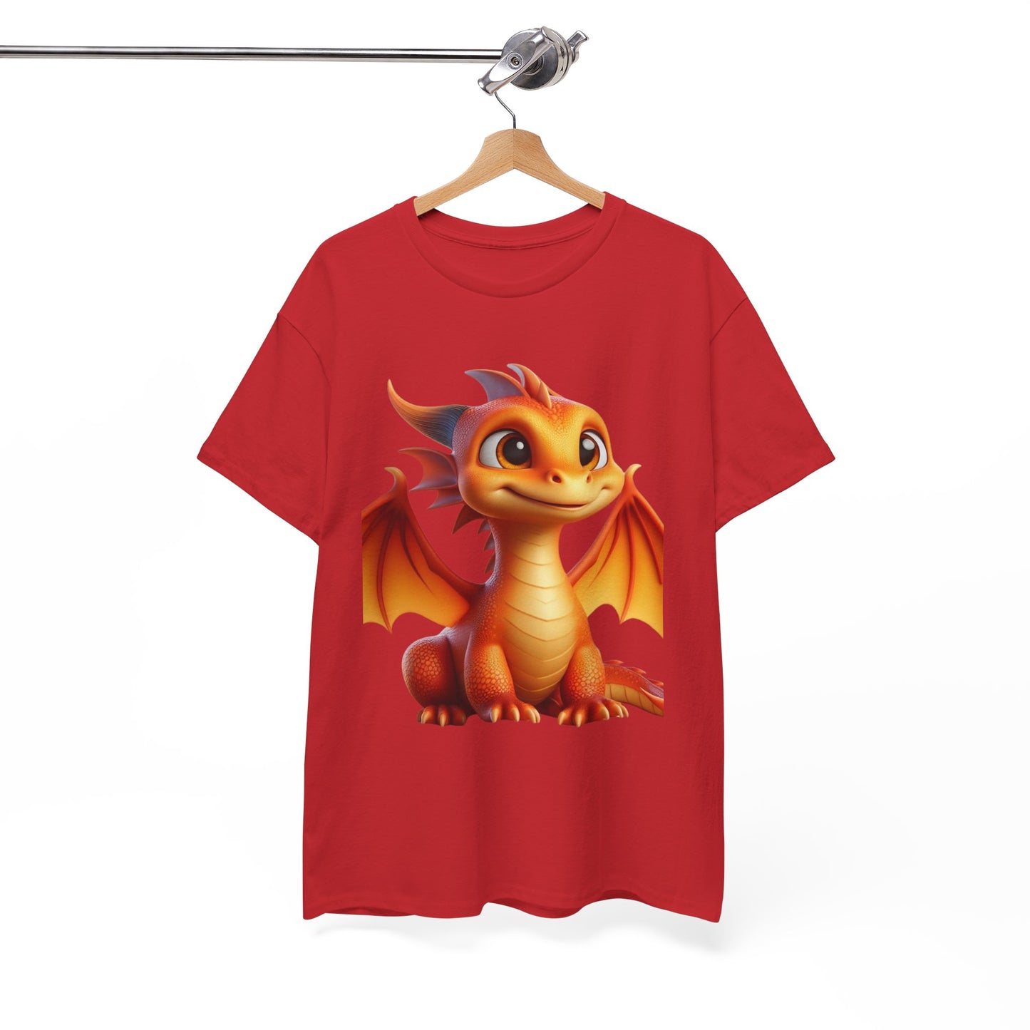 Orange Baby Dragon - Ethically Harvested Cotton Tee