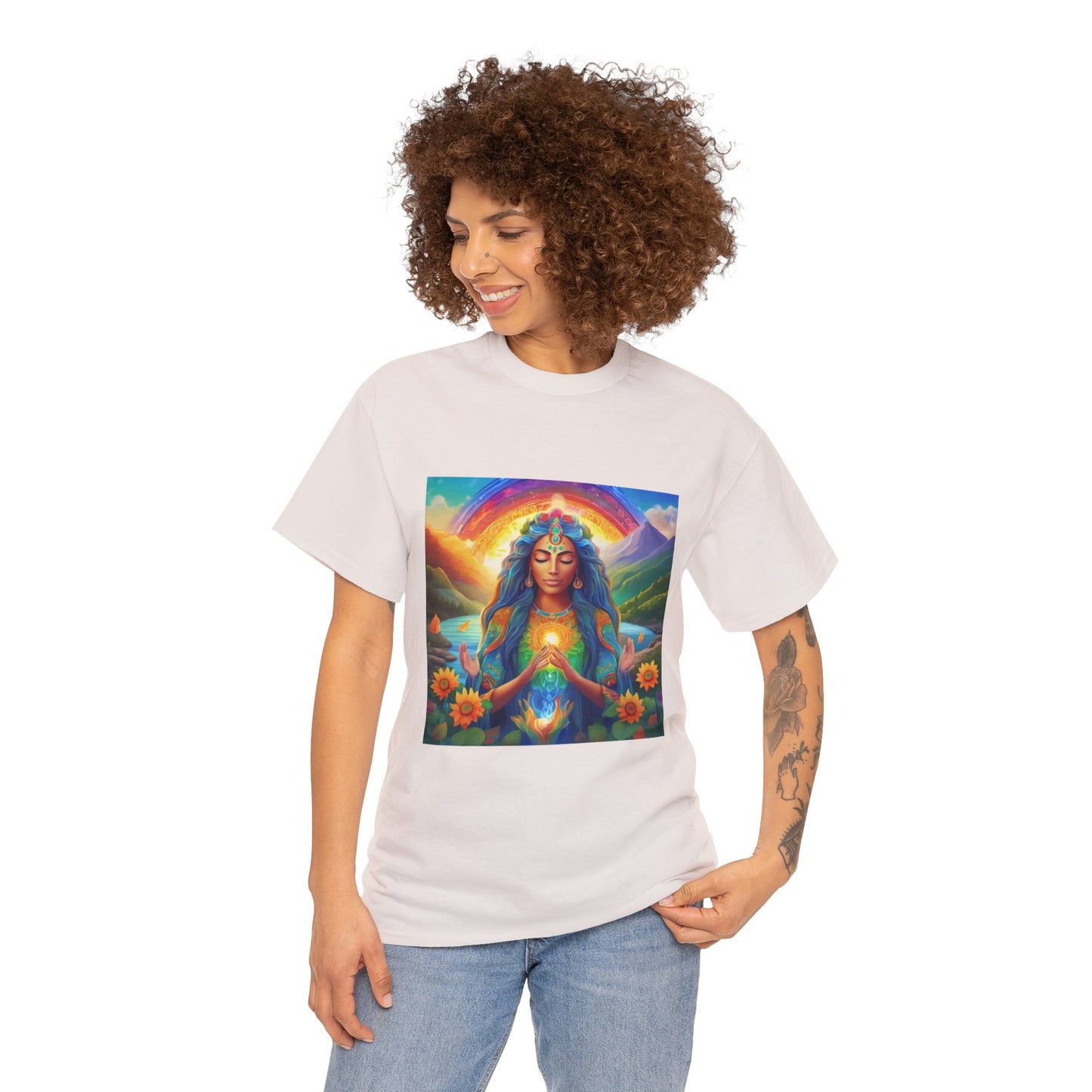 Be Light Goddess - Gratitude Ethically Harvested Cotton Tee