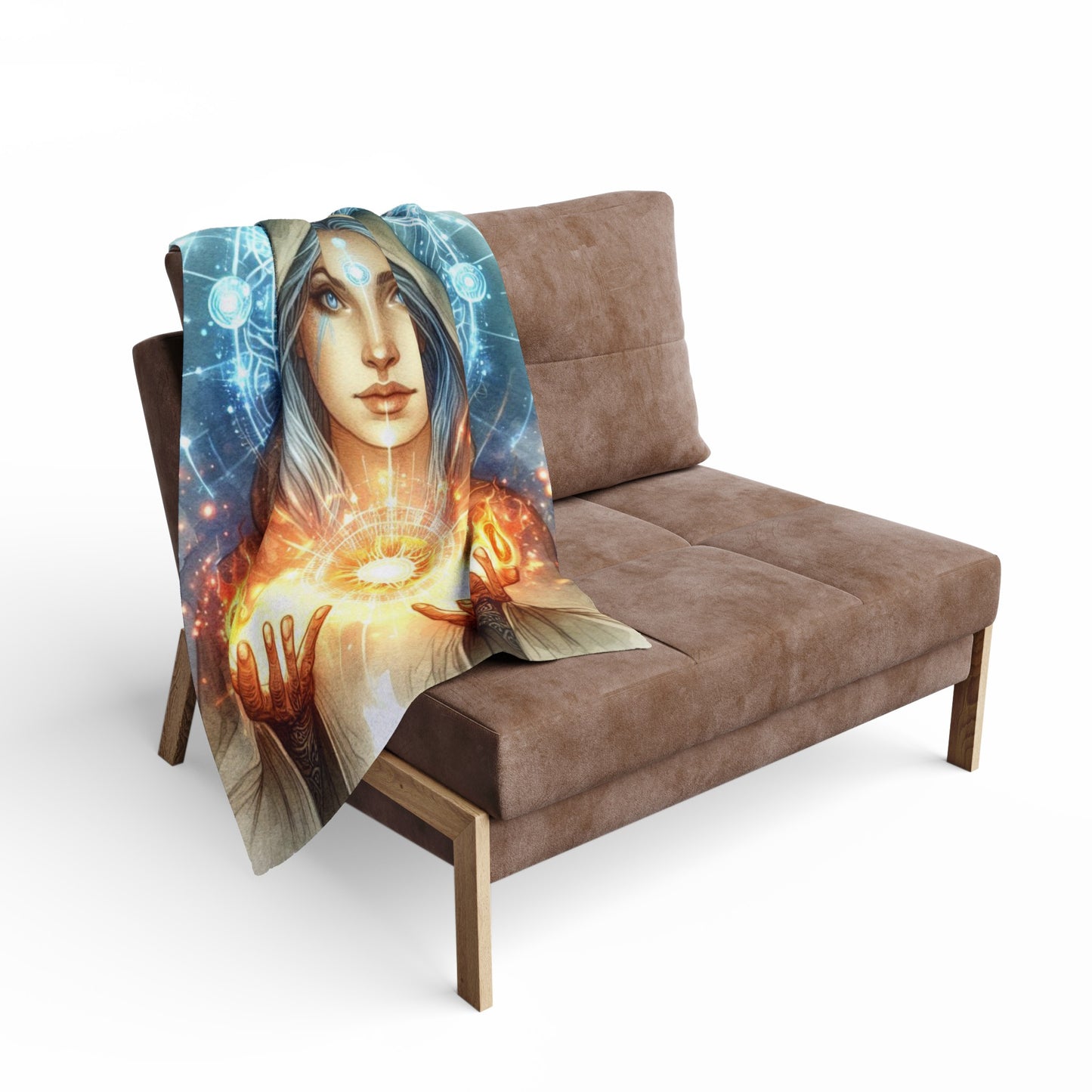 Pleiadian Goddess of Healing - Arctic Fleece Blanket