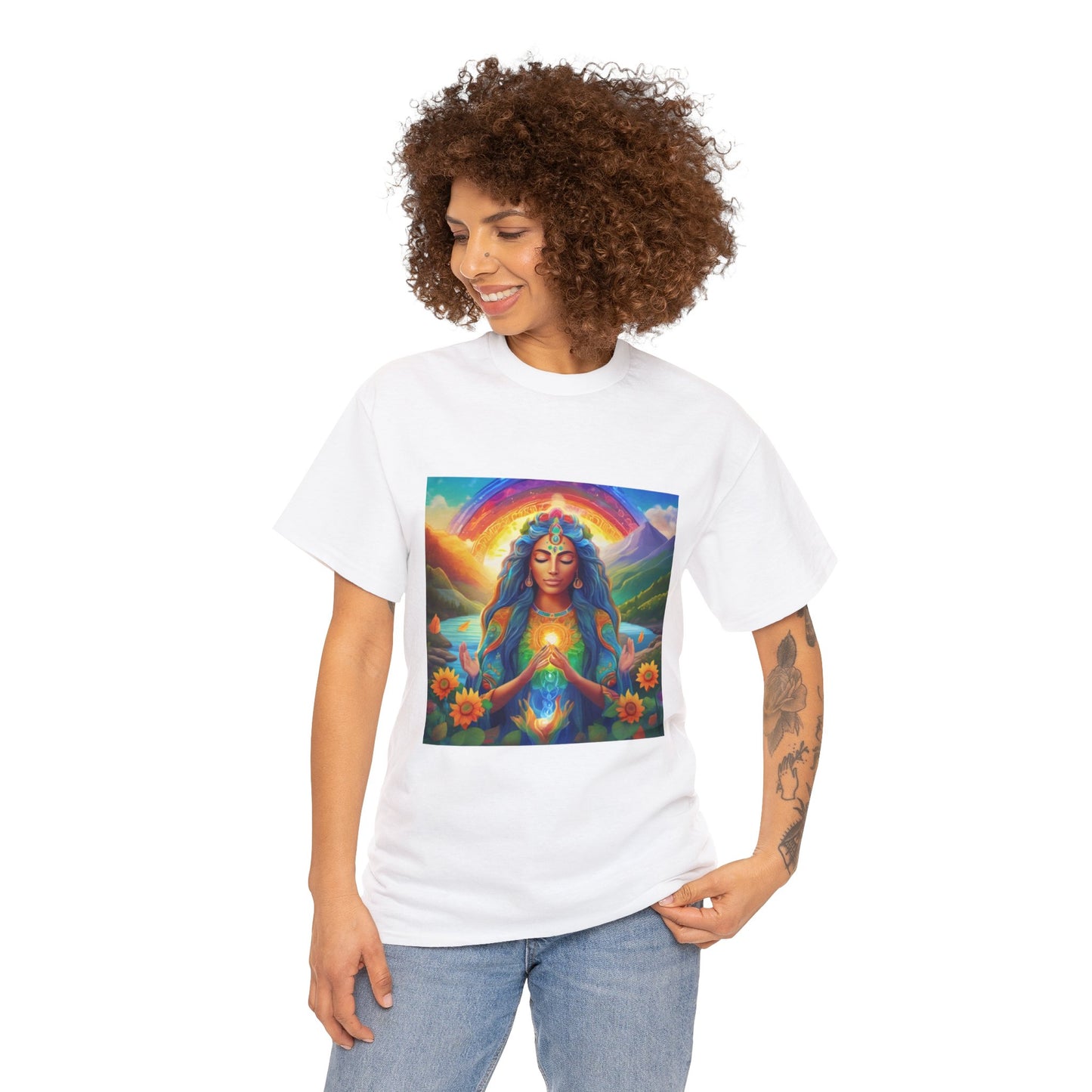 Be Light Goddess - Gratitude Ethically Harvested Cotton Tee