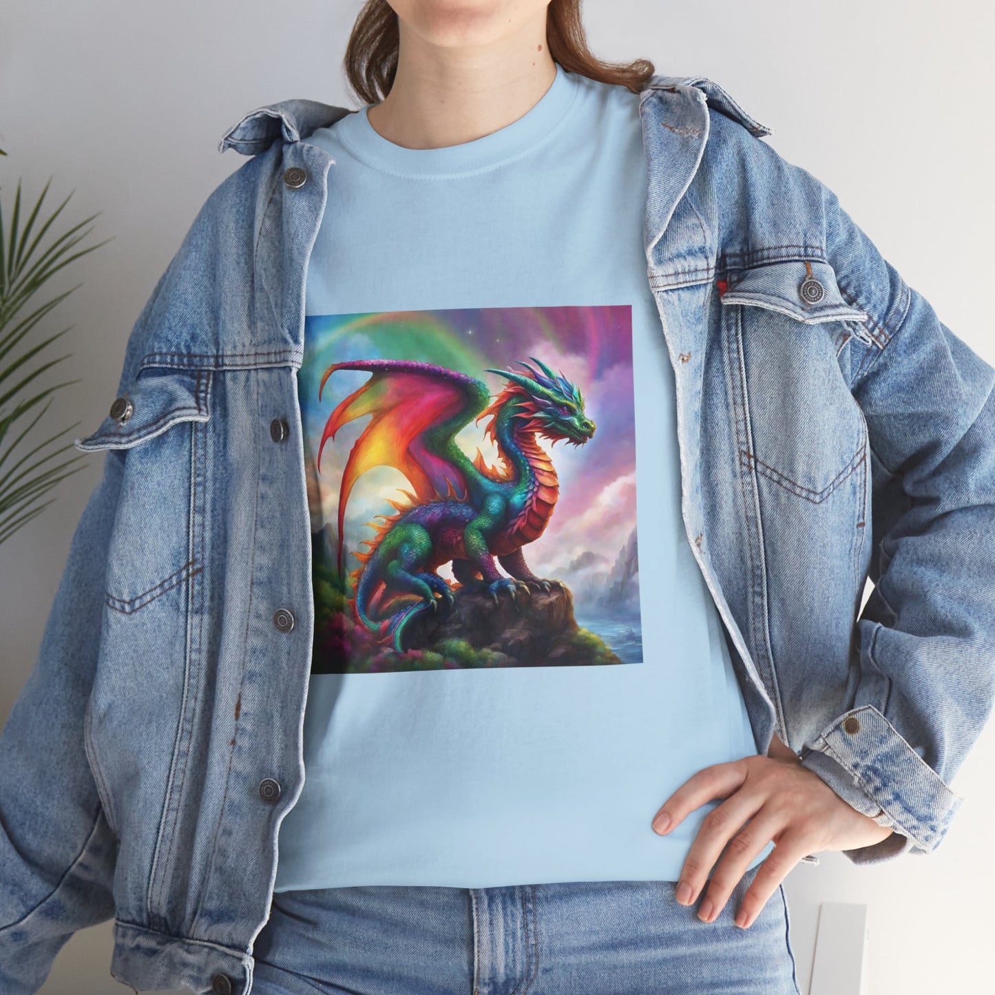 Rainbow Dragon of Lemuria - Ethically Harvested Cotton Tee