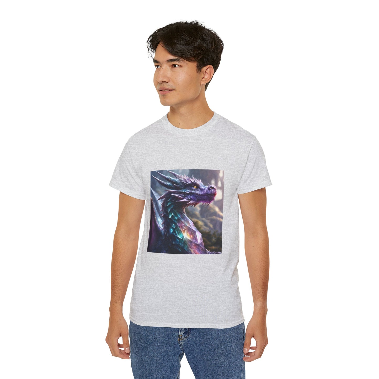 Crystal Reiki Dragon - Ethically Harvested Cotton Tee