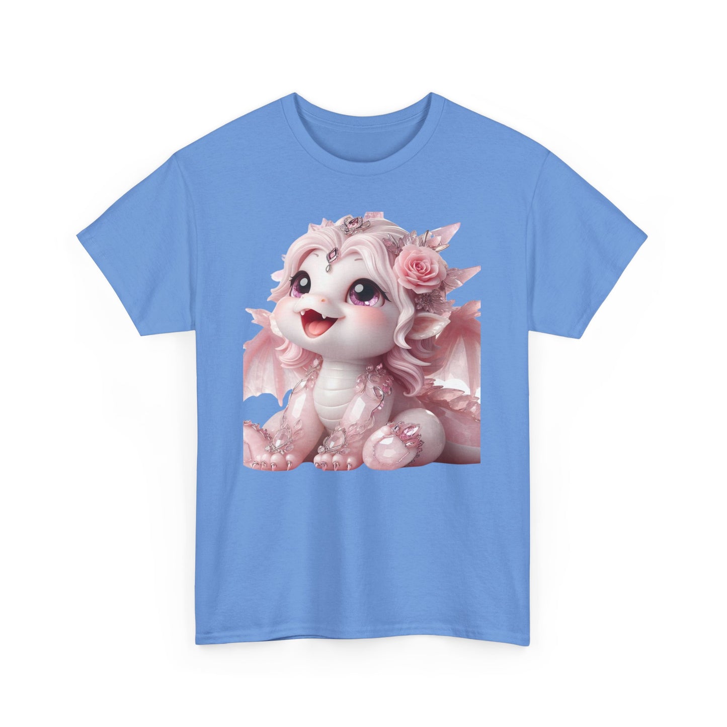 Rose Quartz Baby Dragon - Ethically Harvested Cotton Tee