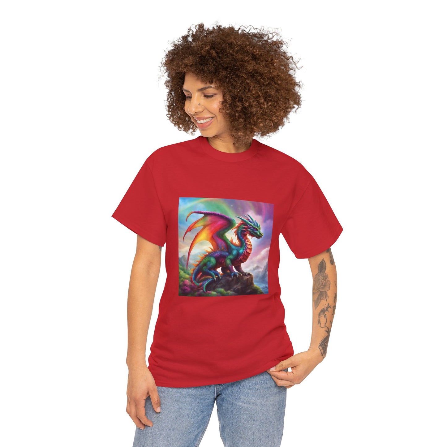 Rainbow Dragon of Lemuria - Ethically Harvested Cotton Tee