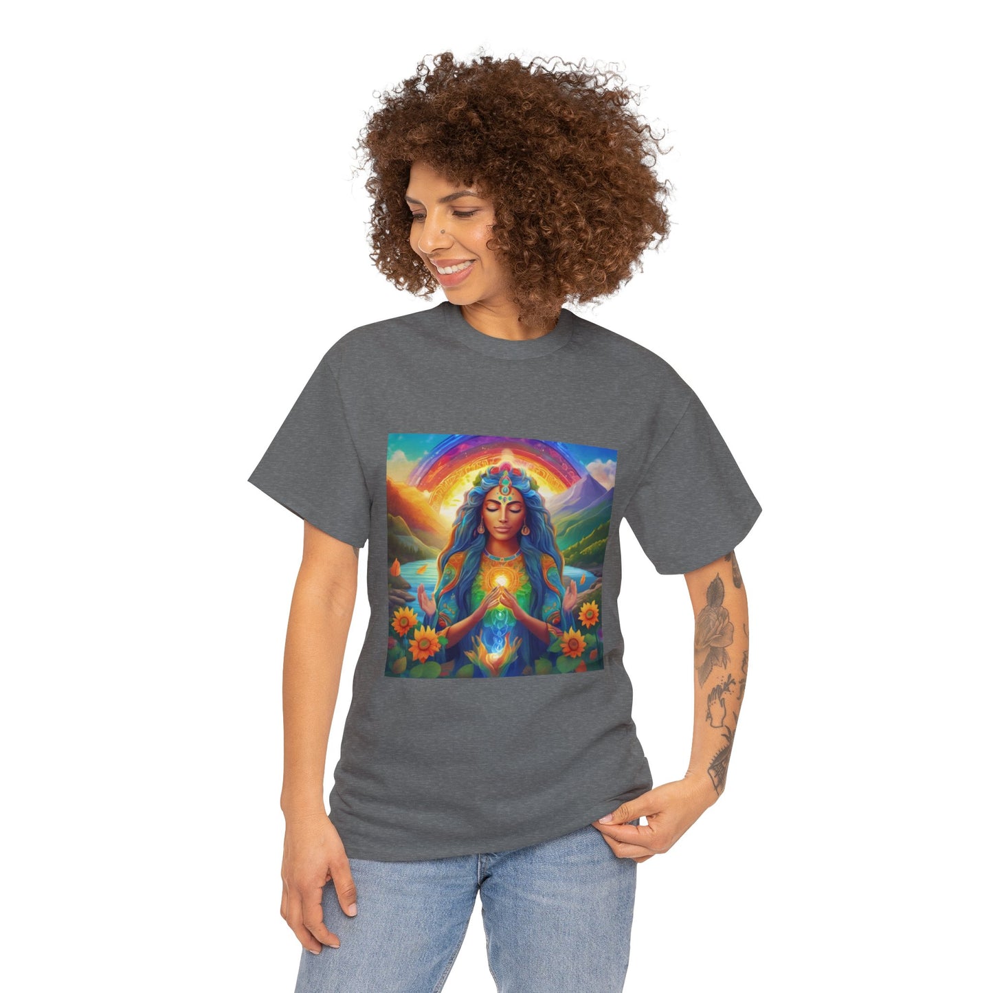 Be Light Goddess - Gratitude Ethically Harvested Cotton Tee