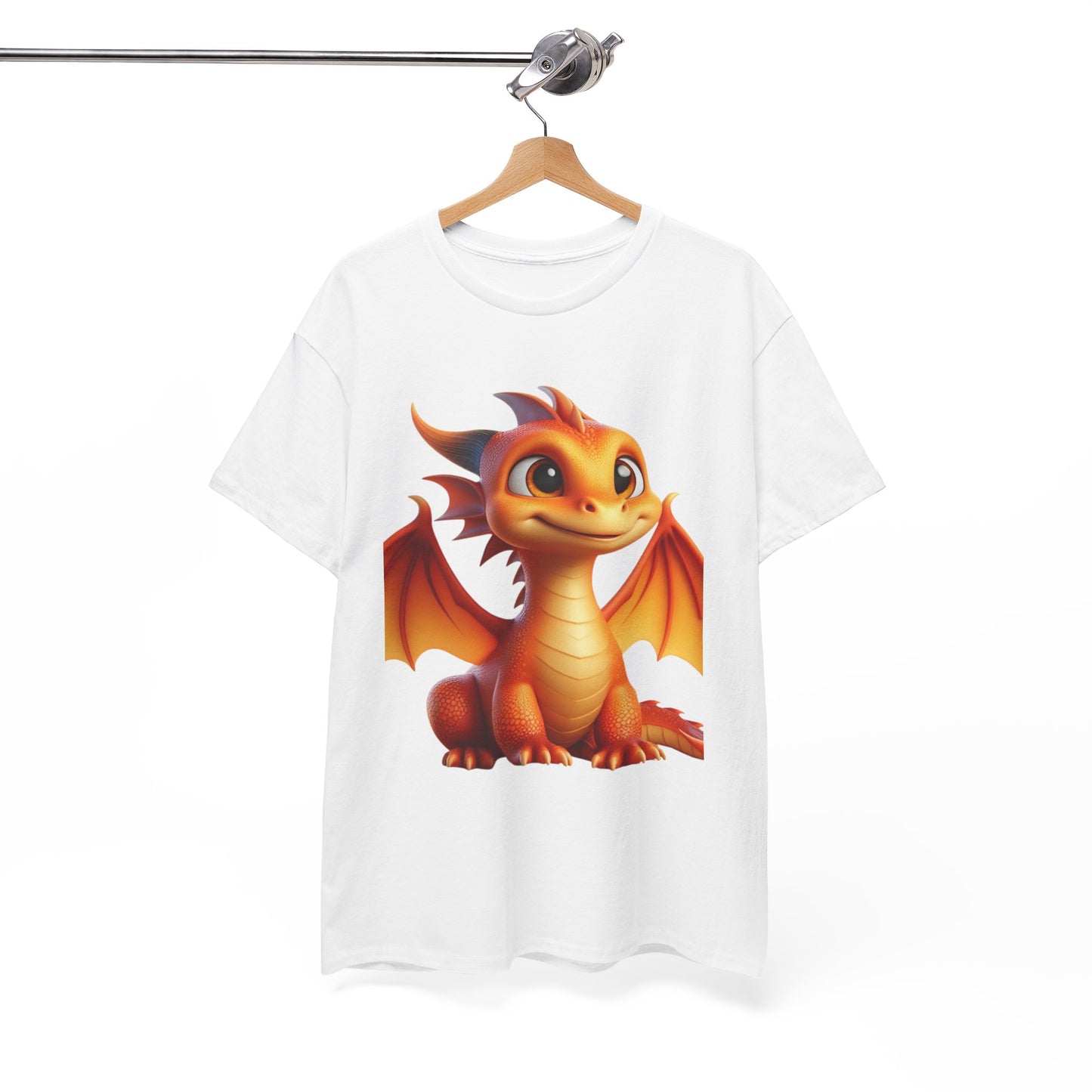 Orange Baby Dragon - Ethically Harvested Cotton Tee