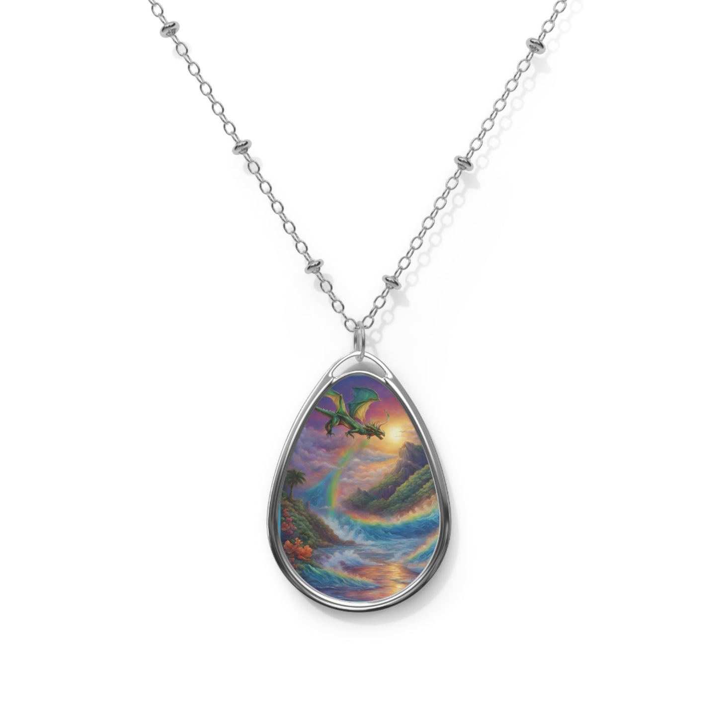 Dragon of Lemuria - Oval Necklace