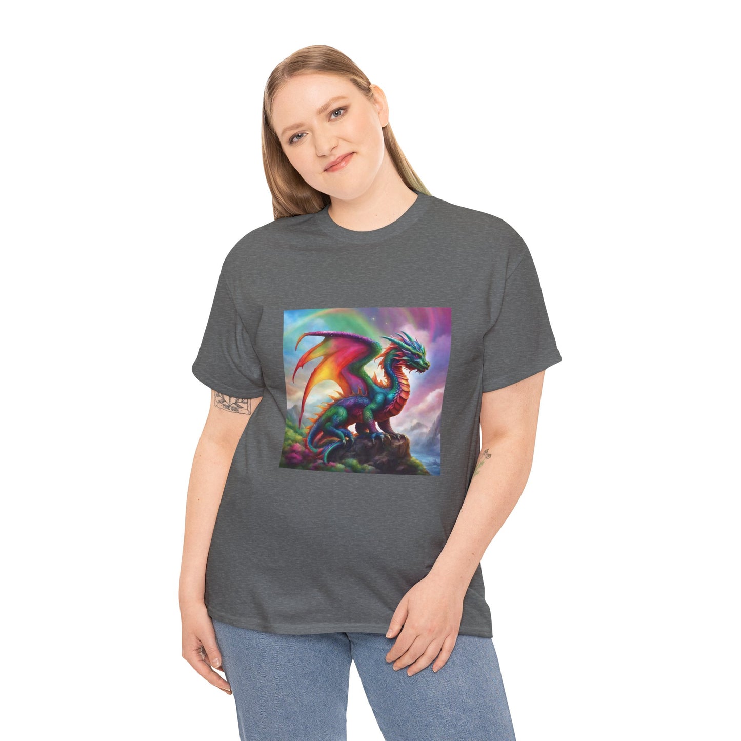 Rainbow Dragon of Lemuria - Ethically Harvested Cotton Tee