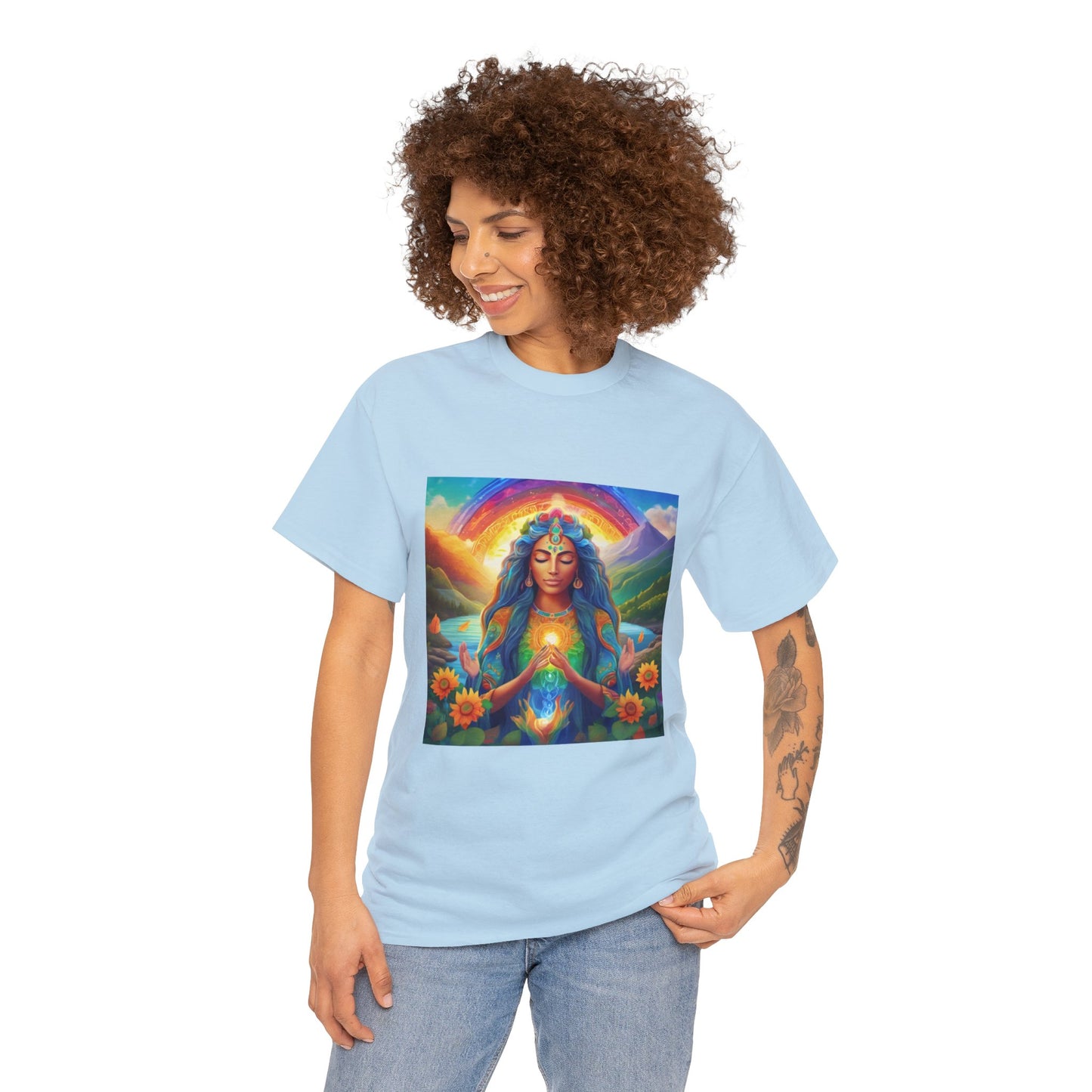 Be Light Goddess - Gratitude Ethically Harvested Cotton Tee