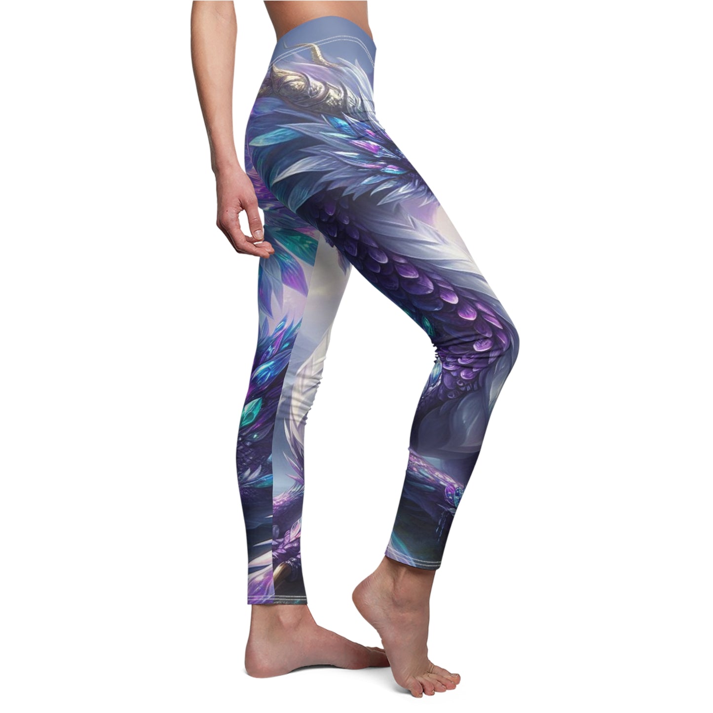 Crystal Reiki Dragon Leggings (all over print)