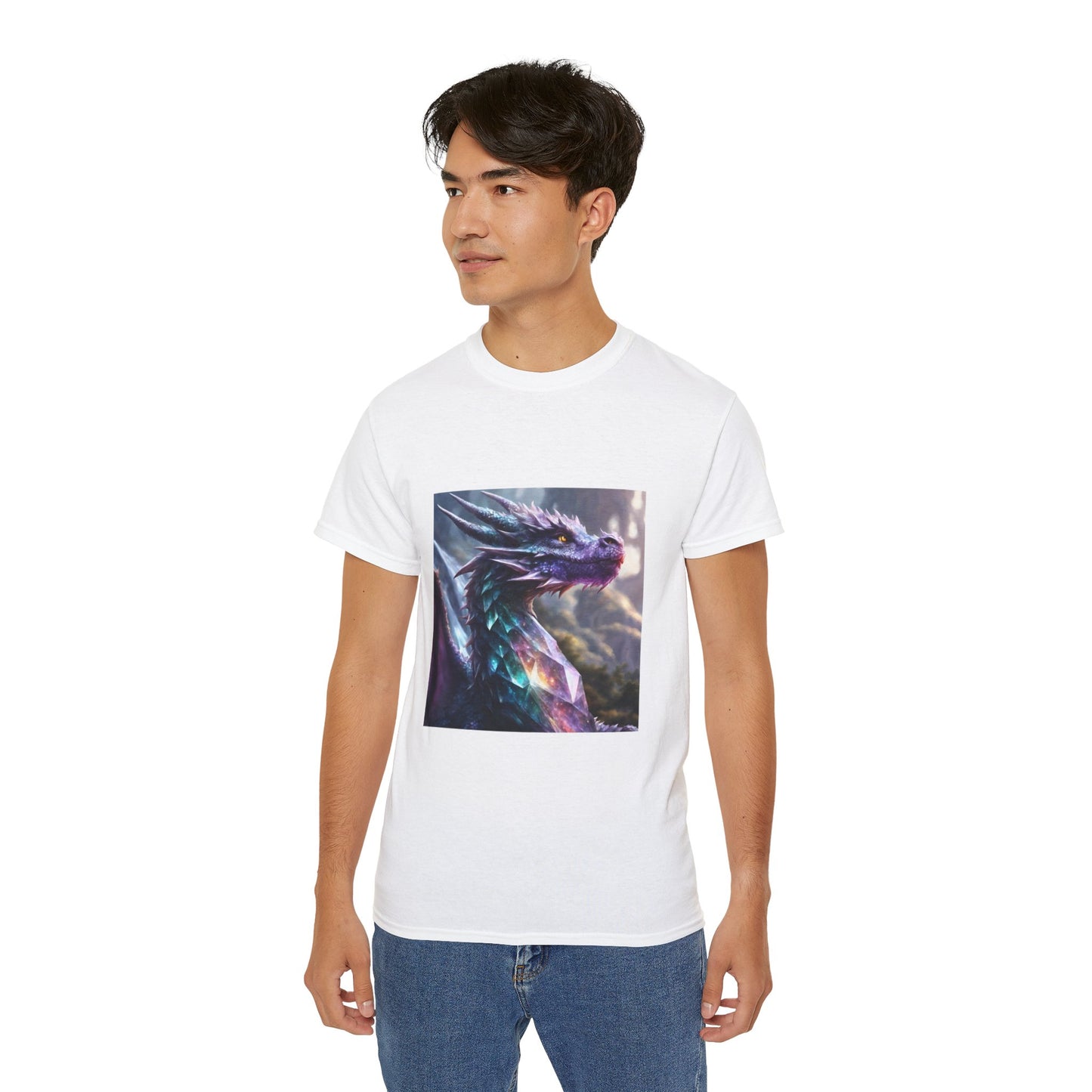 Crystal Reiki Dragon - Ethically Harvested Cotton Tee