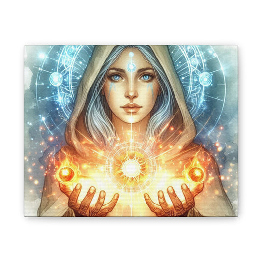 Pleiadian Goddess of Healing - Canvas Stretched, 0.75"