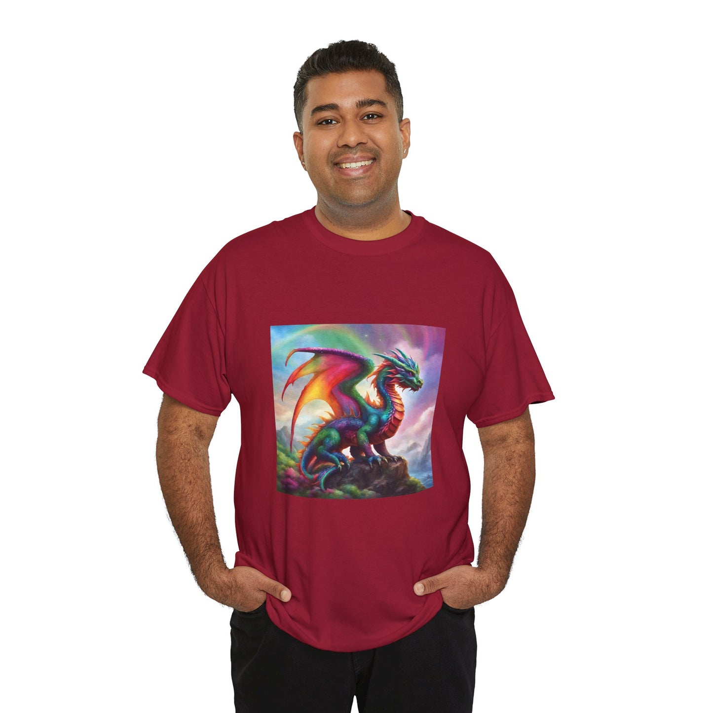 Rainbow Dragon of Lemuria - Ethically Harvested Cotton Tee