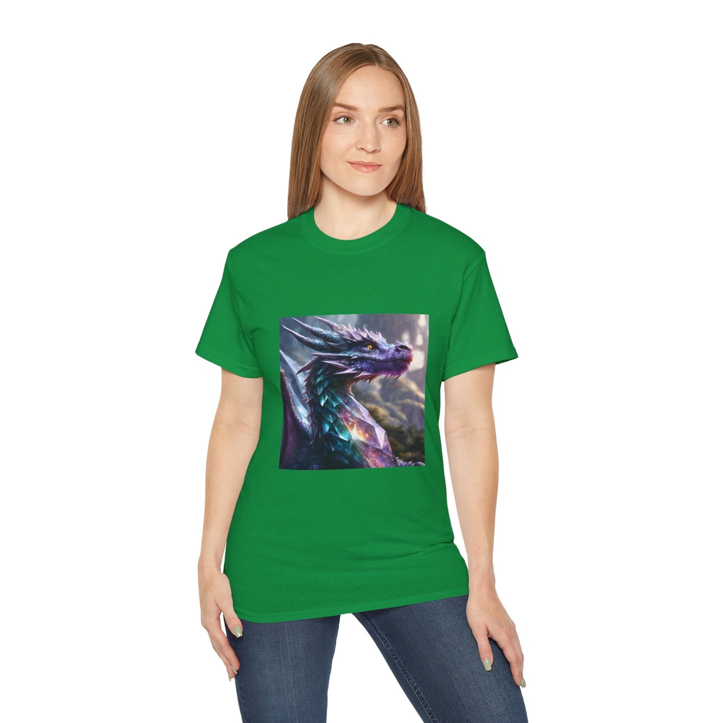 Crystal Reiki Dragon - Ethically Harvested Cotton Tee