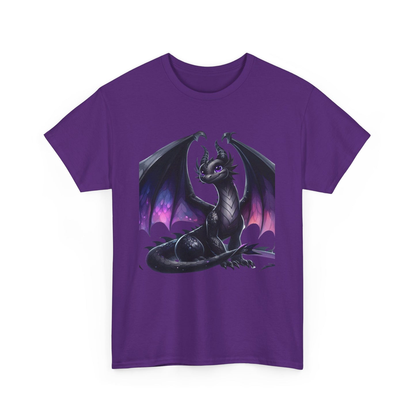 Violet Black Baby Dragon - Ethically Harvested Cotton Tee