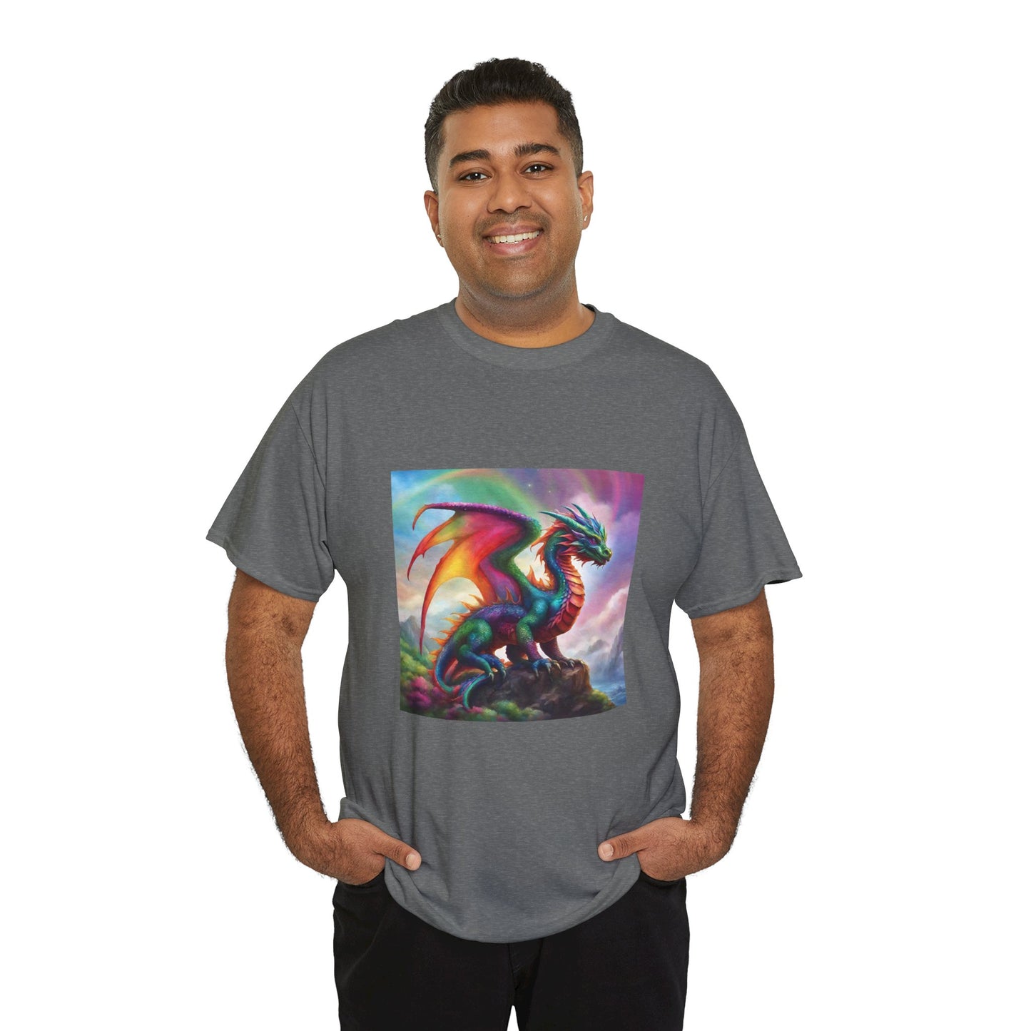 Rainbow Dragon of Lemuria - Ethically Harvested Cotton Tee