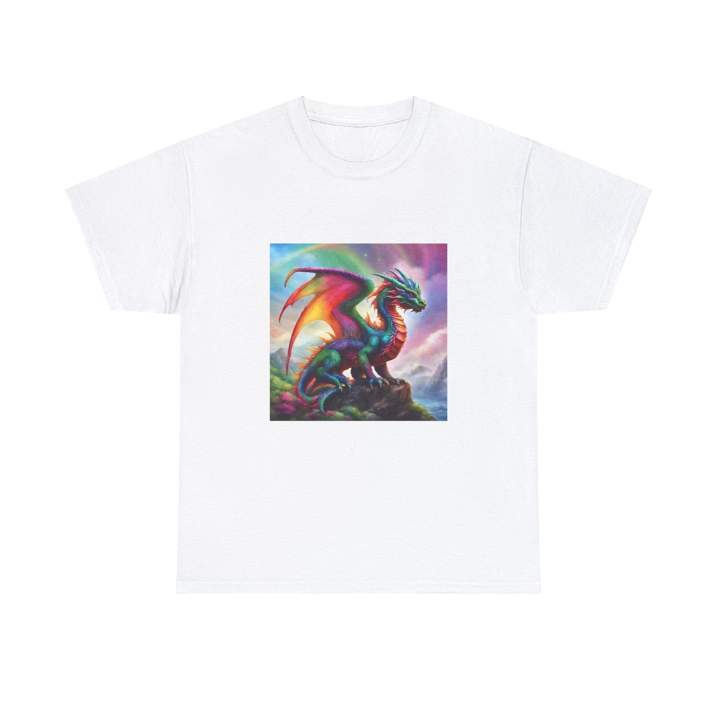 Rainbow Dragon of Lemuria - Ethically Harvested Cotton Tee